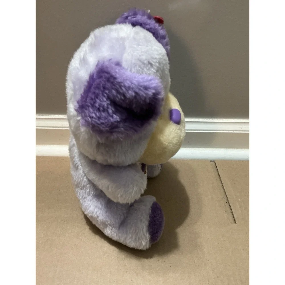 Vintage Musical Lite-Ups Plush Purple Dog Rainbow DanDee Working